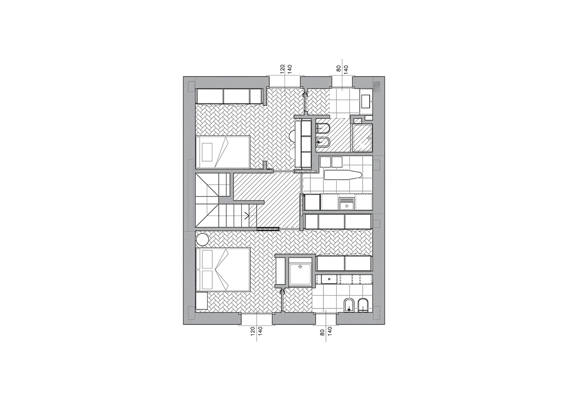 progettare una villa senza modifiche alla cucina P1